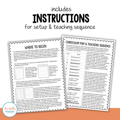 Multiplication Practice Pack