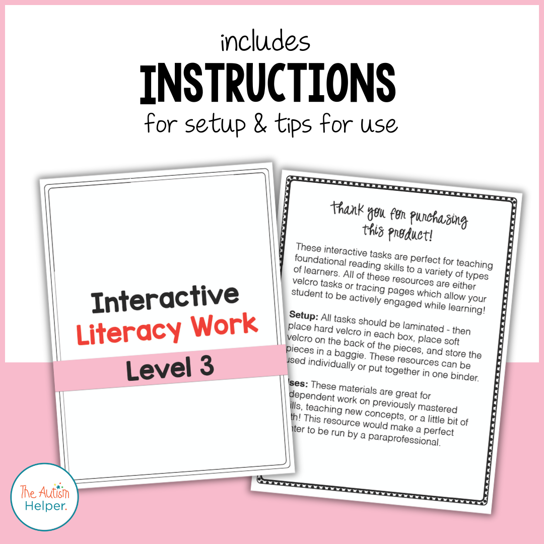 Interactive Literacy Workbook {Level 3}