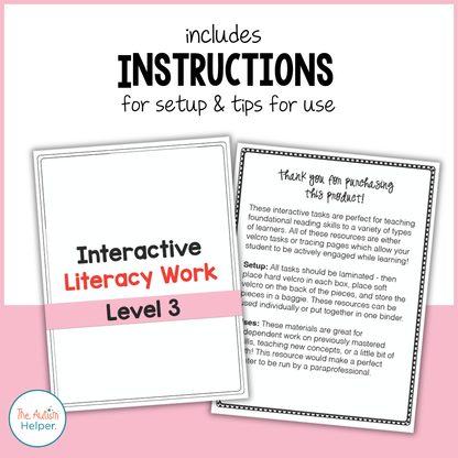 Interactive Literacy Workbook {Level 3}