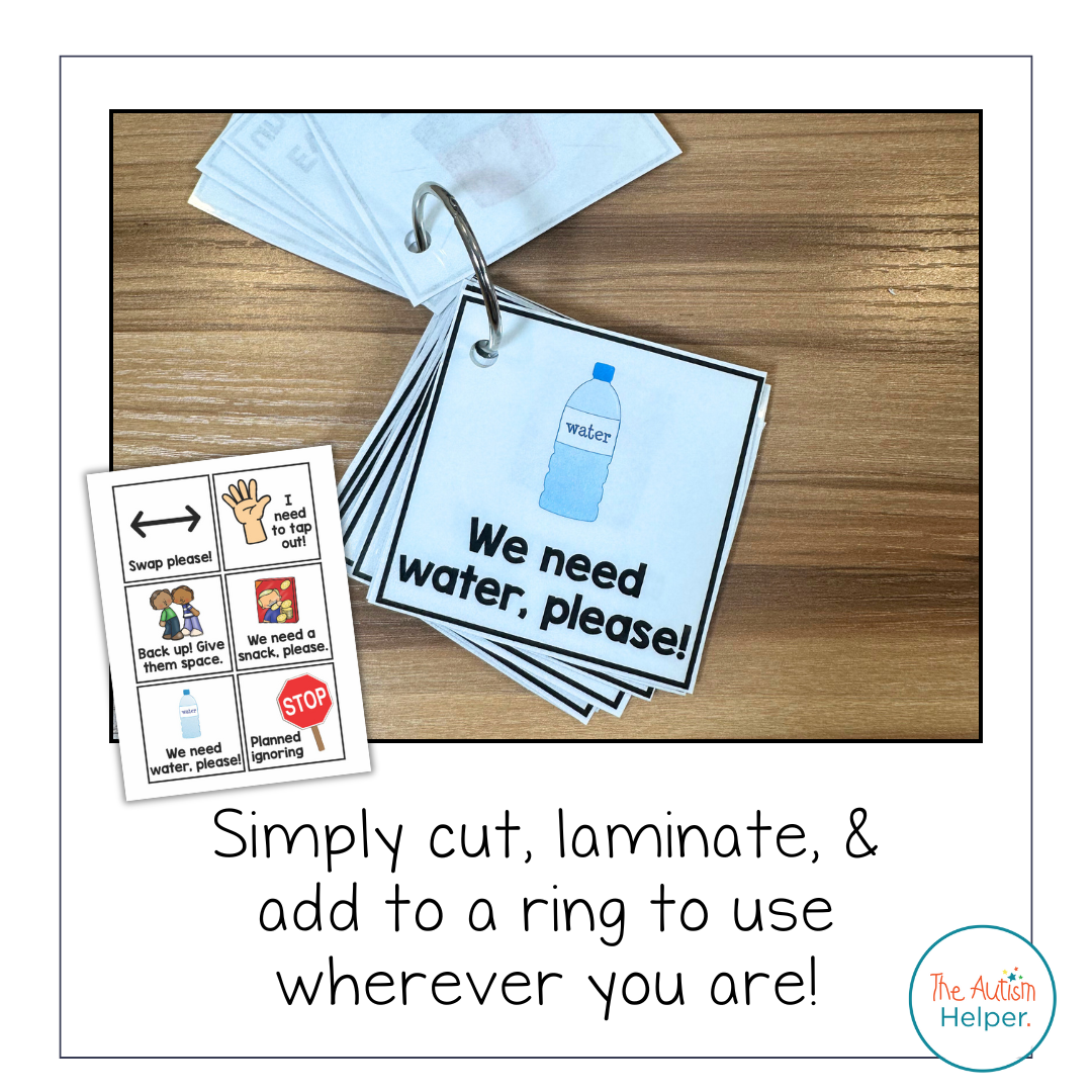 Behavior Crisis Visual Cards – The Autism Helper