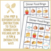 Dinner Food Bingo – The Autism Helper