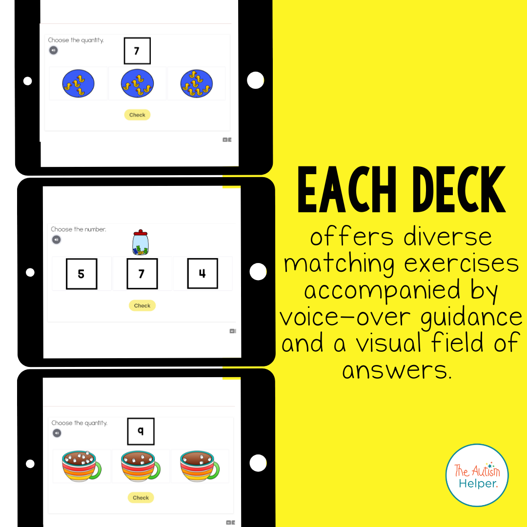 Numbers and Counting Digital Interactive Task Cards
