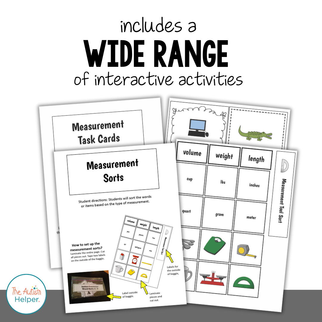 Measurement Mega Pack for Special Education