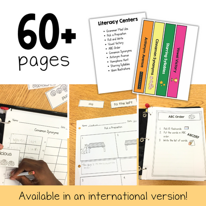 Language Arts Centers for Special Education