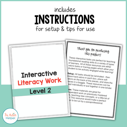 Interactive Literacy Workbook {Level 2}