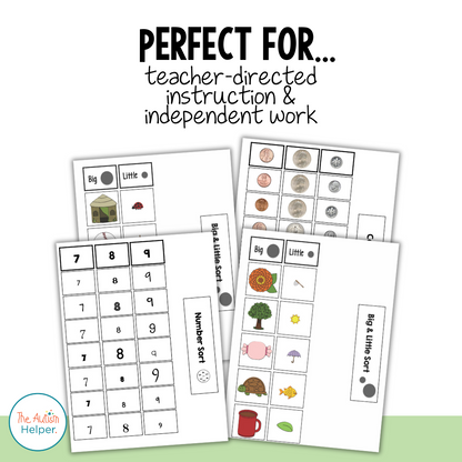 Basic Math Sorting Activities