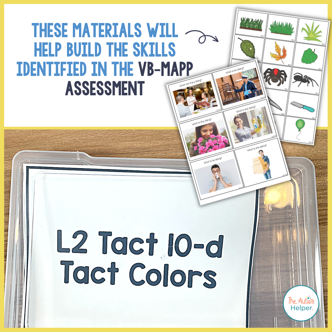 VB-MAPP Task Cards: Tact Level 2