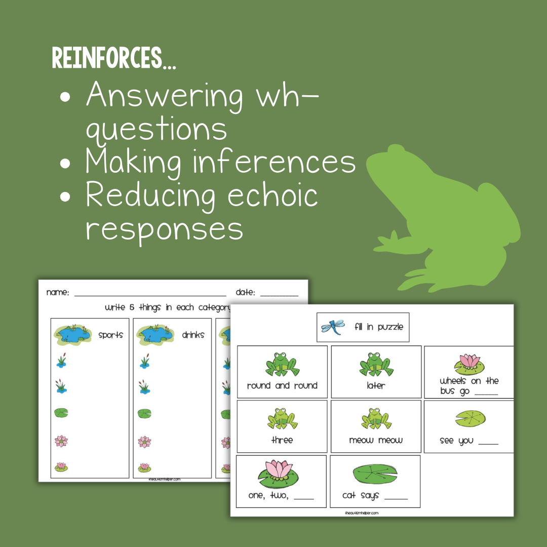 Frog-Themed Intraverbal Games & Activities