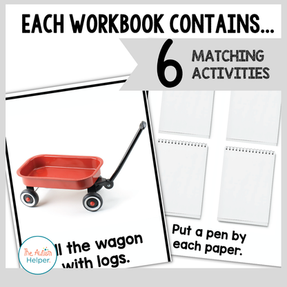 Easy Matching Weekly Workbooks - Real Photos
