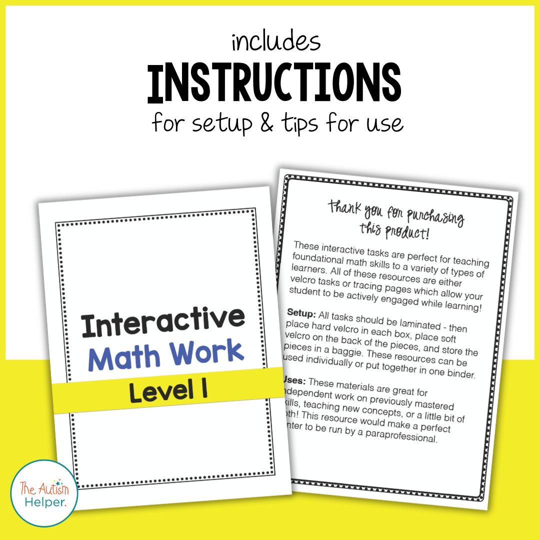 Interactive Math Workbook {Level 1}