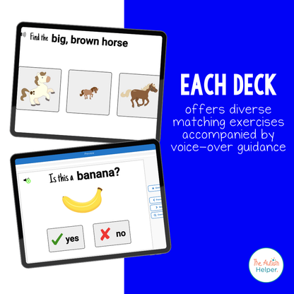 Advanced Receptive Language Skills Interactive Boom Cards