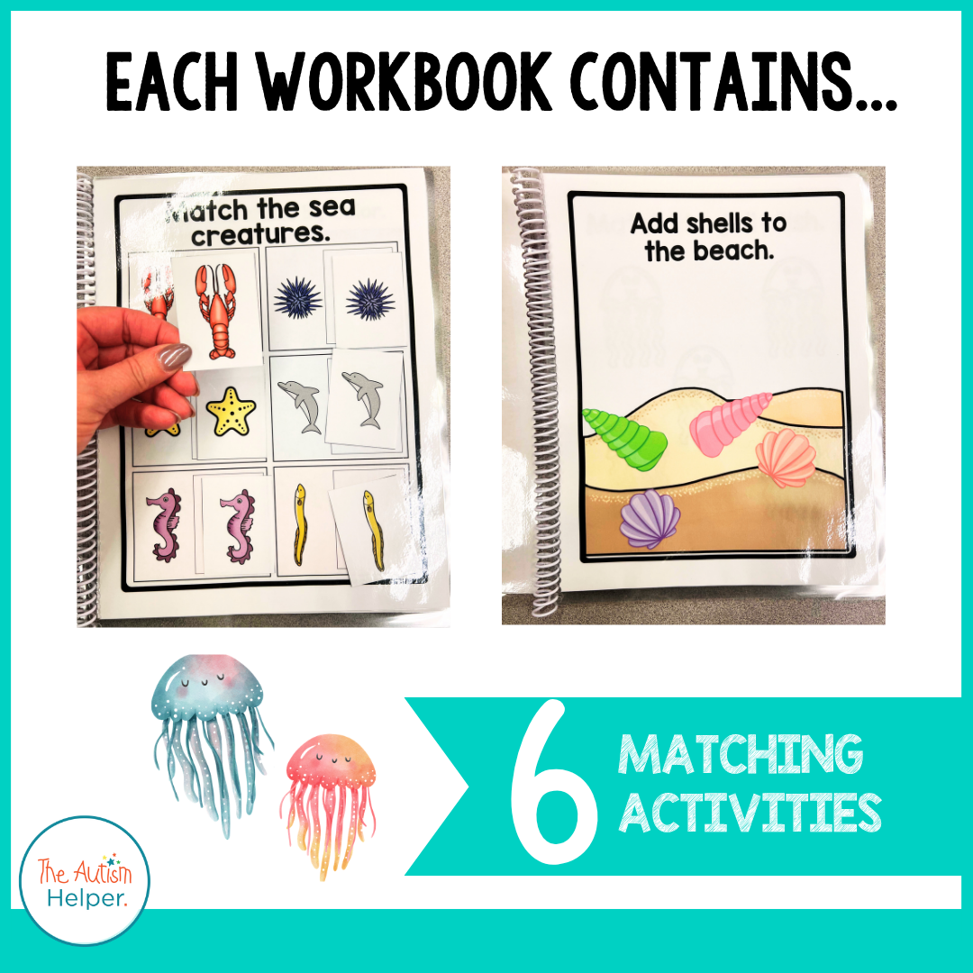 Easy Matching Weekly Workbooks - Ocean Edition
