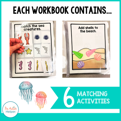 Easy Matching Weekly Workbooks - Ocean Edition