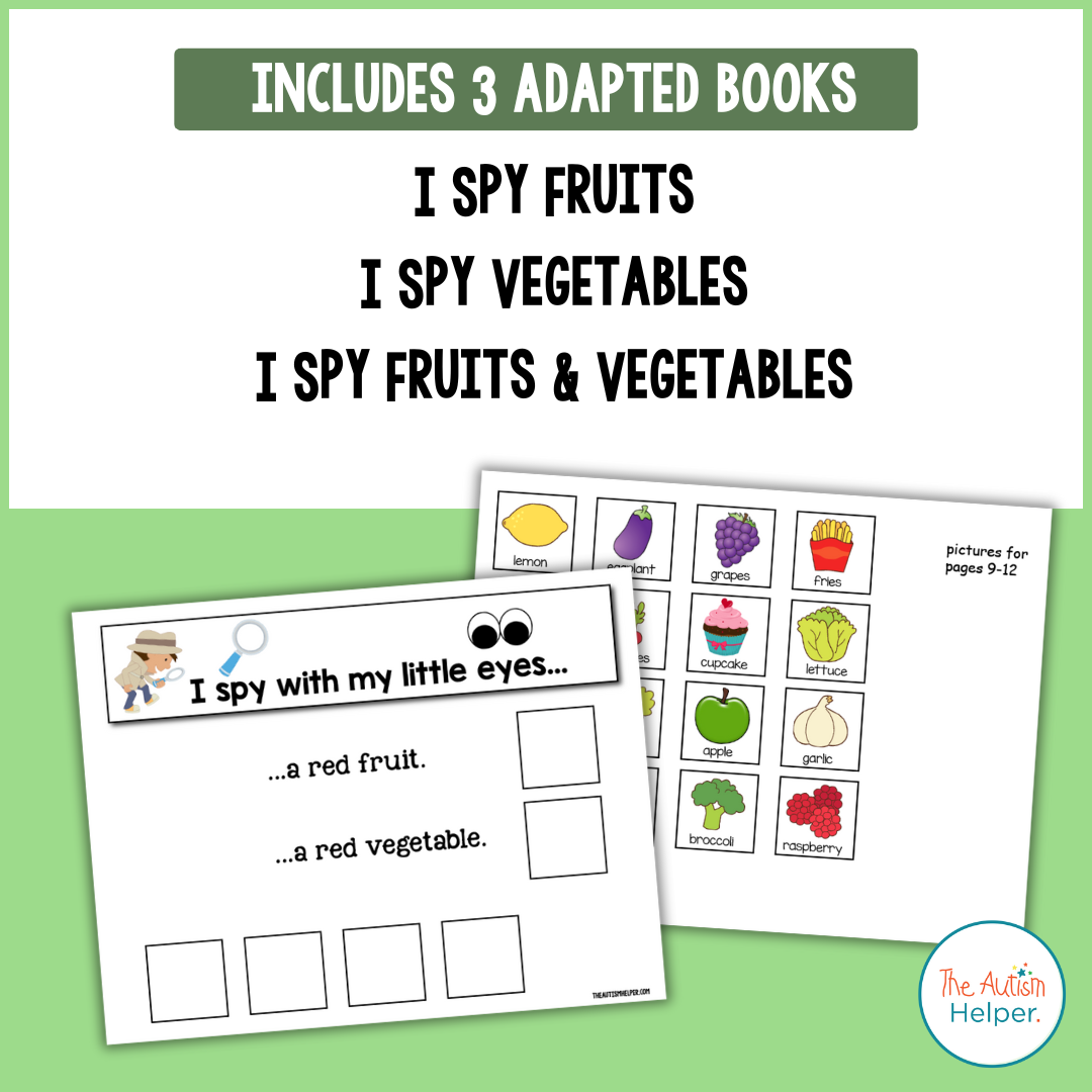 I Spy - Fruits and Veggies Adapted Book Series