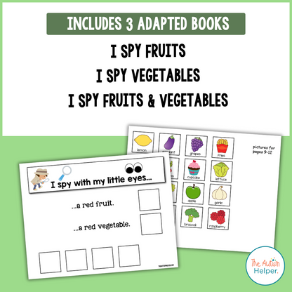 I Spy - Fruits and Veggies Adapted Book Series