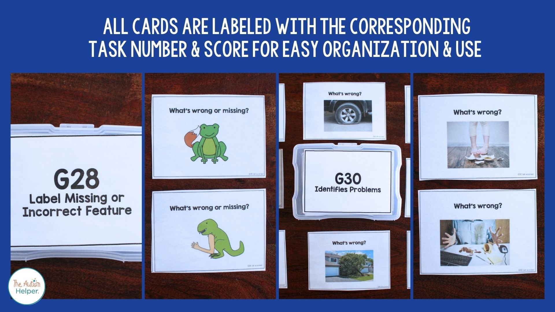 Identify Missing Feature or Problem Task Cards [ABLLS-R Aligned G28, G ...