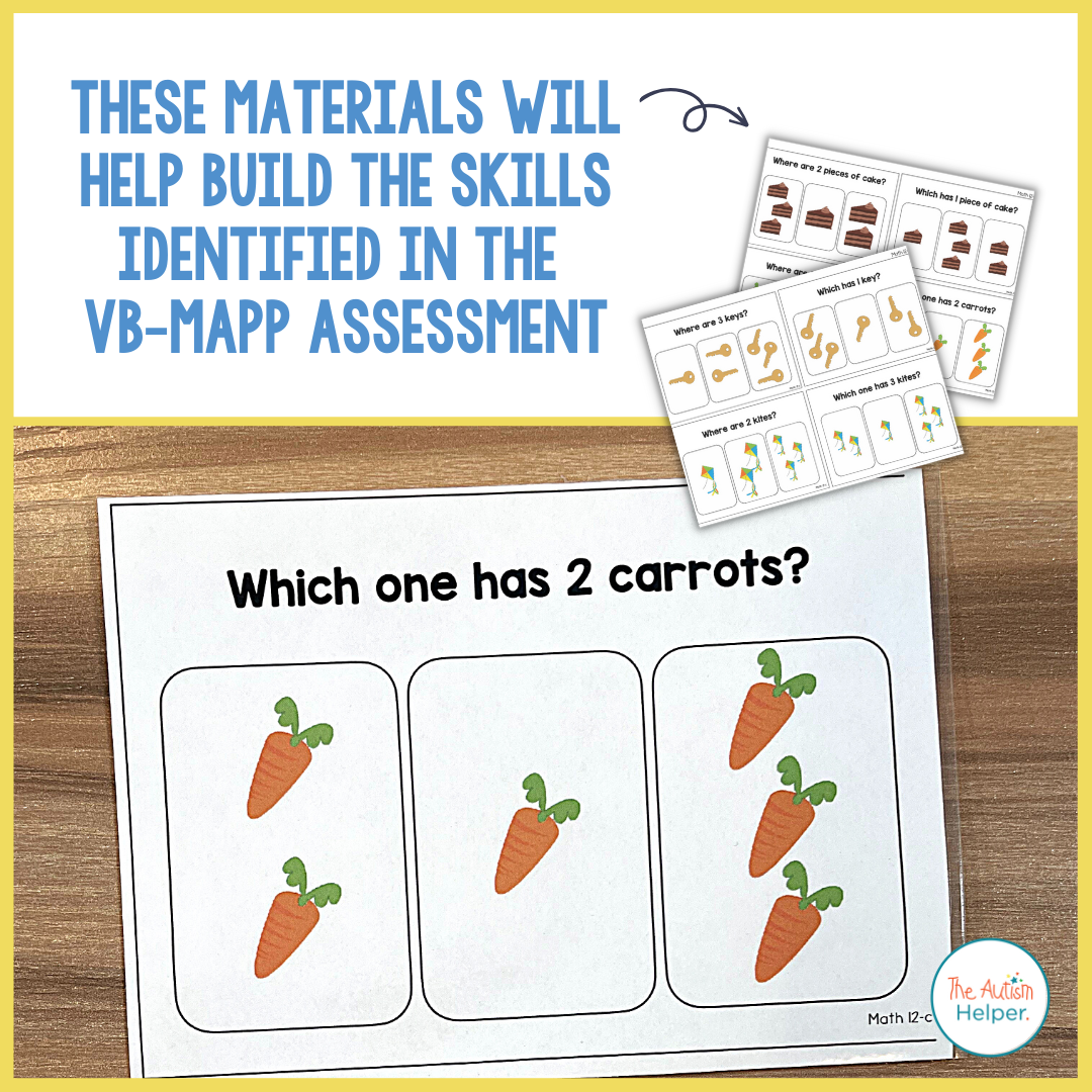 VB-MAPP Task Cards: Math Level 3