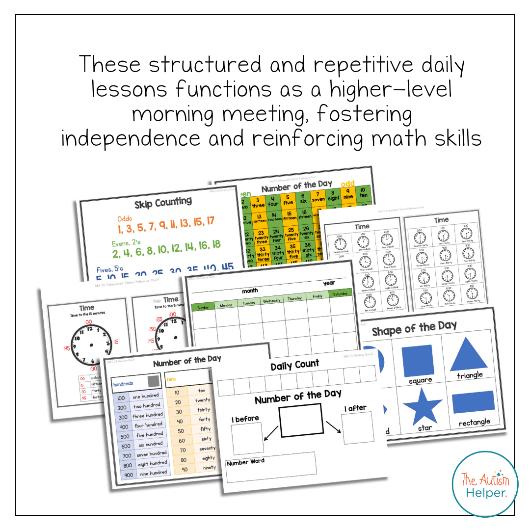 Differentiated Daily Math Activities BUNDLE