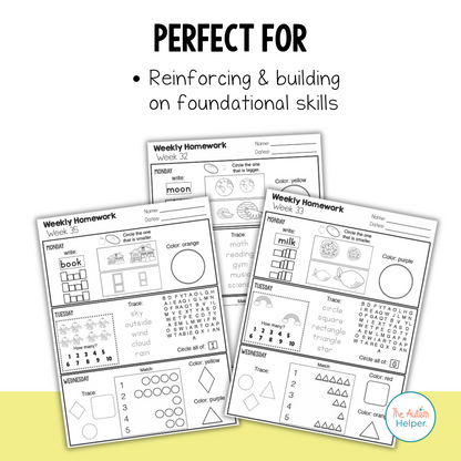 Leveled Homework {Level 2}