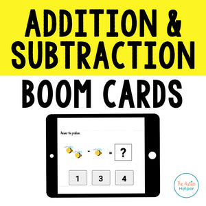 Addition and Subtraction Interactive Boom Cards