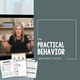 The Practical Behavior Approach Course cover with online lesson and visual-support previews