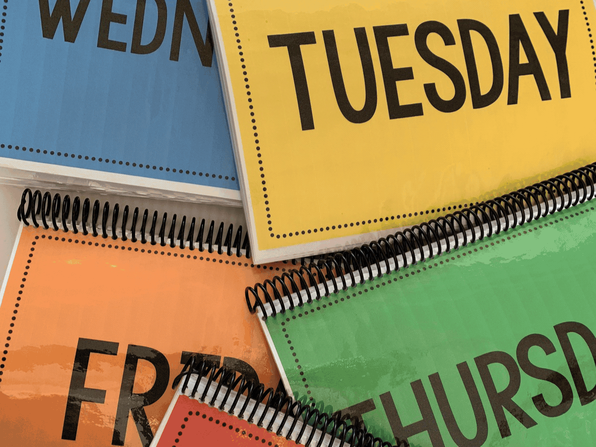 Easy Matching Weekly Workbooks