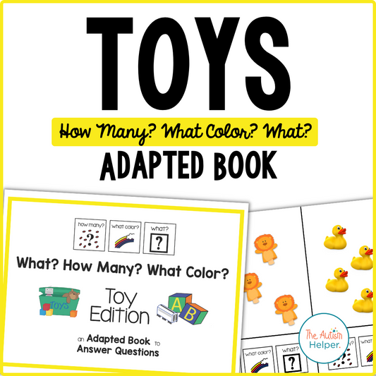 How Many? What Color? What? Adapted Book {Toys}