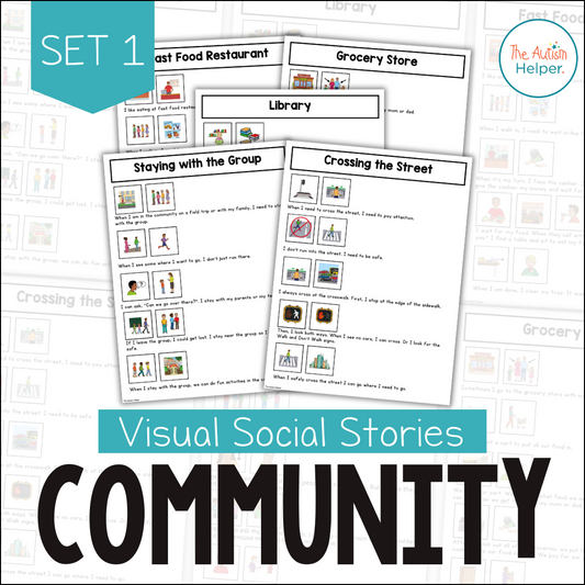 Visual Social Stories: Community Set 1