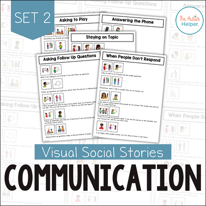 Visual Social Stories: Communication Set 2