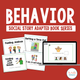 Behavior Social Story Adapted Book Series cover featuring four behavior stories