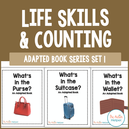 Life Skills and Counting Adapted Book Series {Set 1}