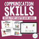 Communication Skills Social Story Adapted Book Series cover featuring four stories
