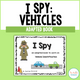 I Spy - Vehicles Adapted Book cover featuring vehicle clue and inference activities