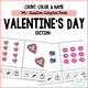Count, Color, & Name Wh-Question Adapted Book - Valentine's Day cover featuring Valentine’s Day counting, color, and vocabulary practice