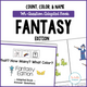 Count, Color, & Name Wh-Question Adapted Book - Fantasy cover featuring fantasy counting, color, and vocabulary practice