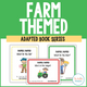 Farm Adapted Book Series cover featuring three predictable animal books