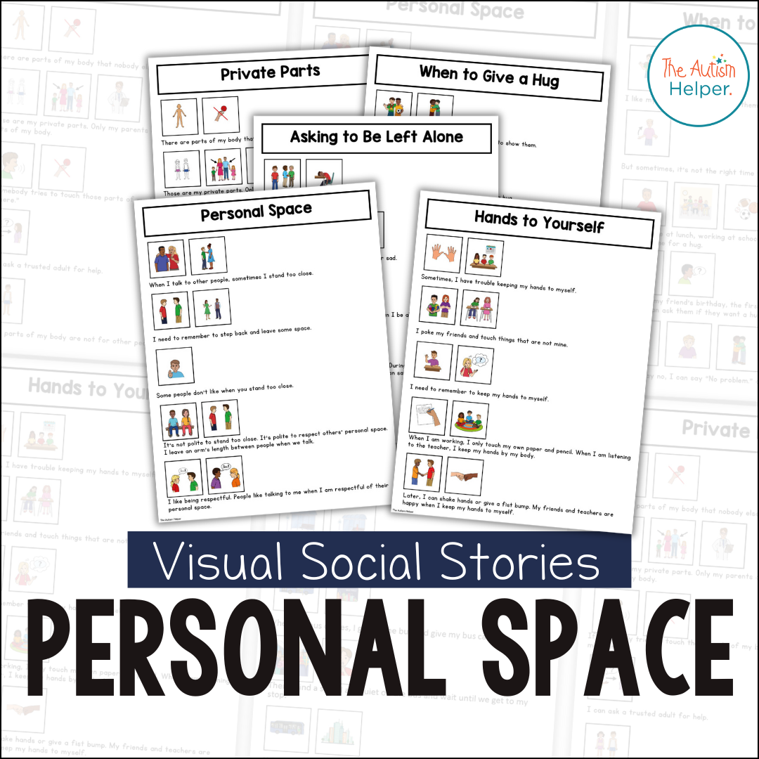 Visual Social Stories: Personal Space Set