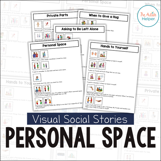 Visual Social Stories: Personal Space Set