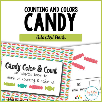 Counting and Colors Candy Themed Adapted Book