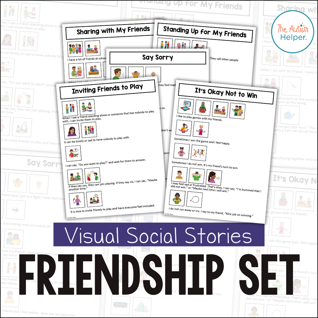 Visual Social Stories: Friendship Set – The Autism Helper