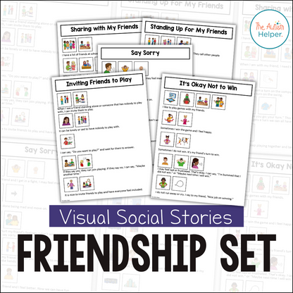 Visual Social Stories: Friendship Set