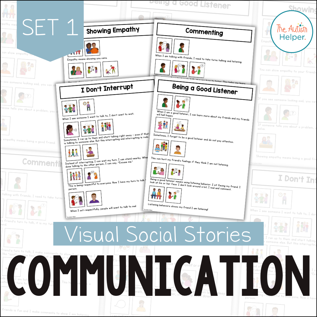 Visual Social Stories: Communication Set 1