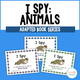 I Spy - Animals Adapted Book Series cover featuring three animal-themed inference books
