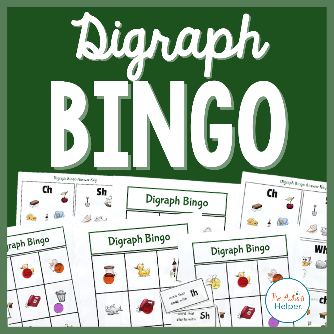 Digraph Bingo – The Autism Helper