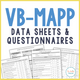VB-MAPP Data Sheets & Questionnaires cover with Level 1, 2, & 3 forms