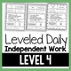 Leveled Daily Work Level 4: cover with sample daily work pages