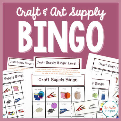 Craft & Art Supply Bingo