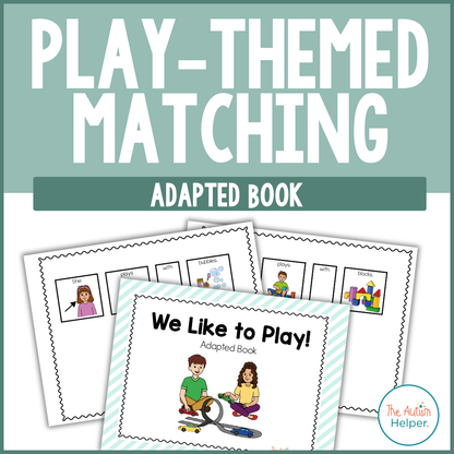 Play Themed Matching Adapted Book