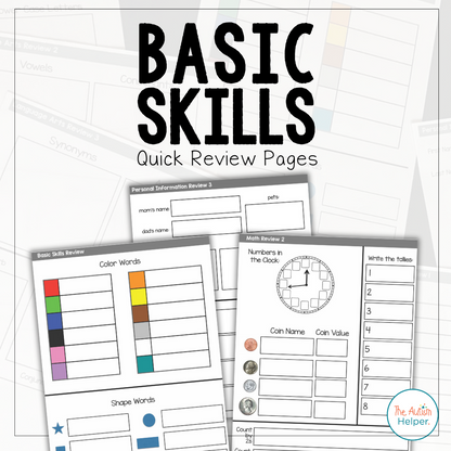 Basic Skills Quick Review Pages