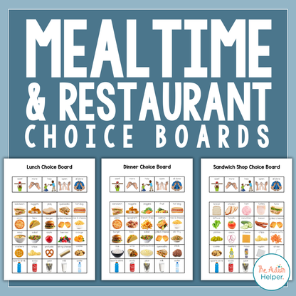 Mealtime and Restaurant Choice Boards
